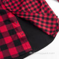 Langarm Fleeece Joining Jacket Plaid Warm Shirt